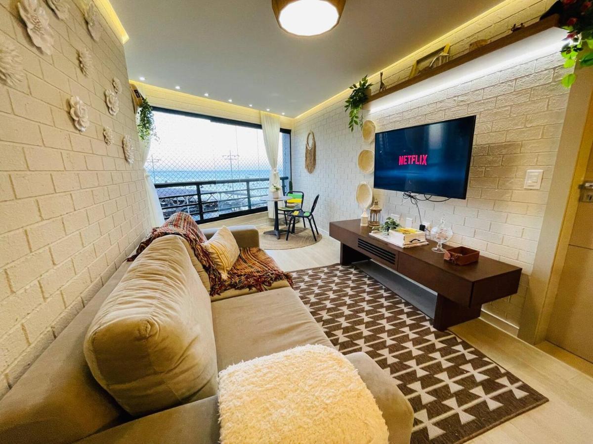 Flat Luxuoso Alto Padrao Frente Mar Com 2 Suites No Iate Plaza Fortaleza Dış mekan fotoğraf