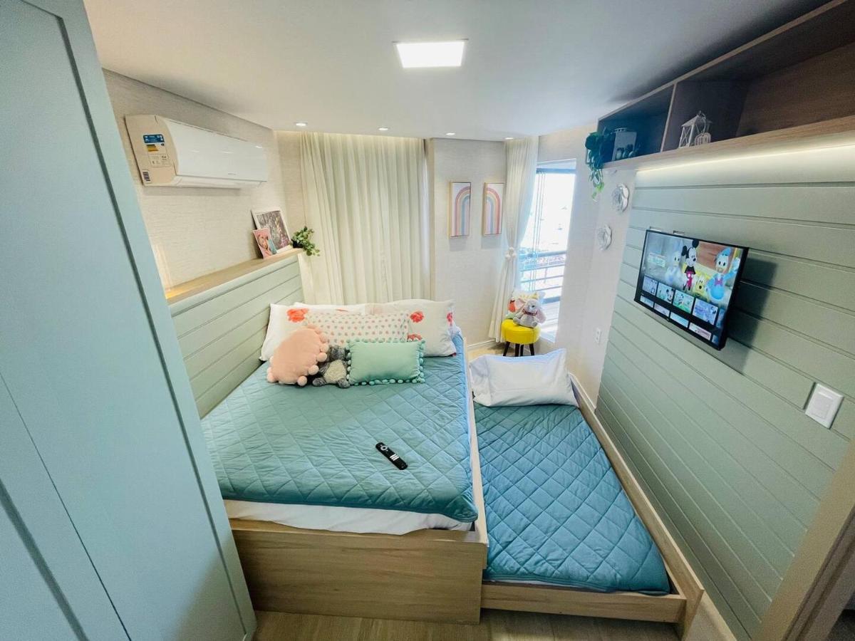 Flat Luxuoso Alto Padrao Frente Mar Com 2 Suites No Iate Plaza Fortaleza Dış mekan fotoğraf