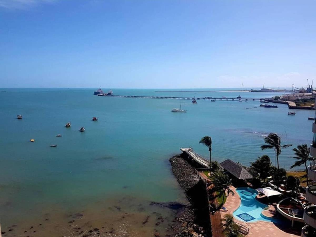 Flat Luxuoso Alto Padrao Frente Mar Com 2 Suites No Iate Plaza Fortaleza Dış mekan fotoğraf