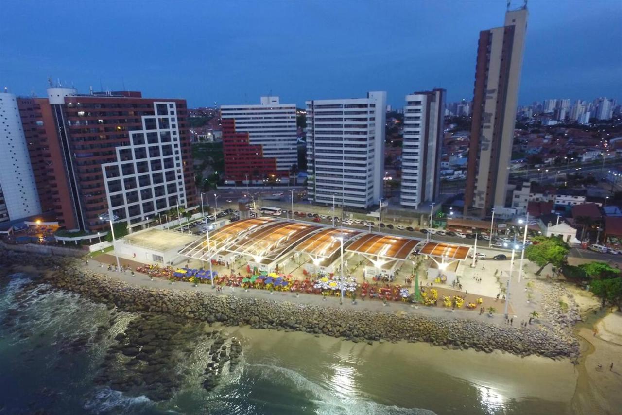 Flat Luxuoso Alto Padrao Frente Mar Com 2 Suites No Iate Plaza Fortaleza Dış mekan fotoğraf